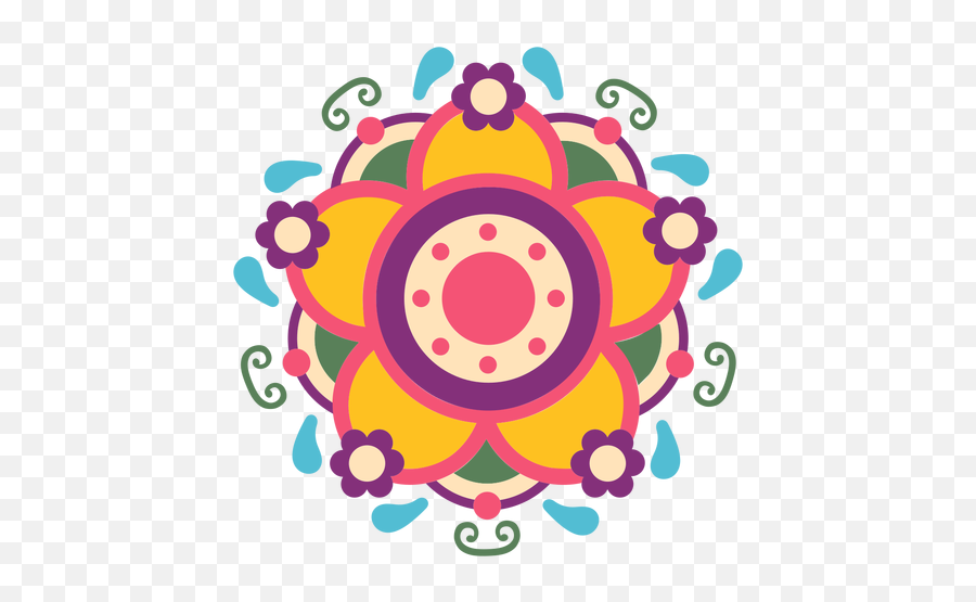Mexican Floral Symbol - Transparent Png U0026 Svg Vector File Girly Emoji,Floral Pattern Png