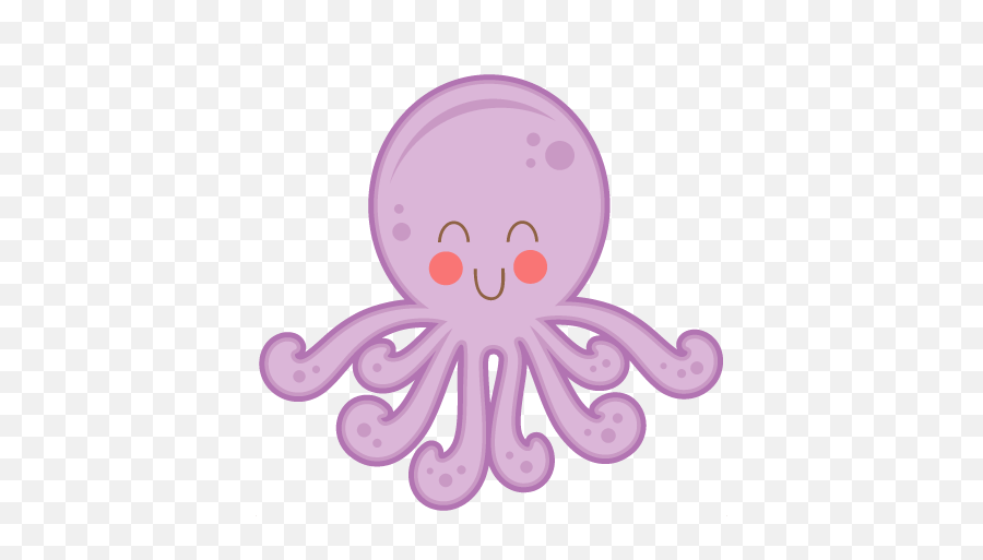 Cute Octopus Clipart Png Png Image With - Cute Octopus Clipart Emoji,Octopus Clipart