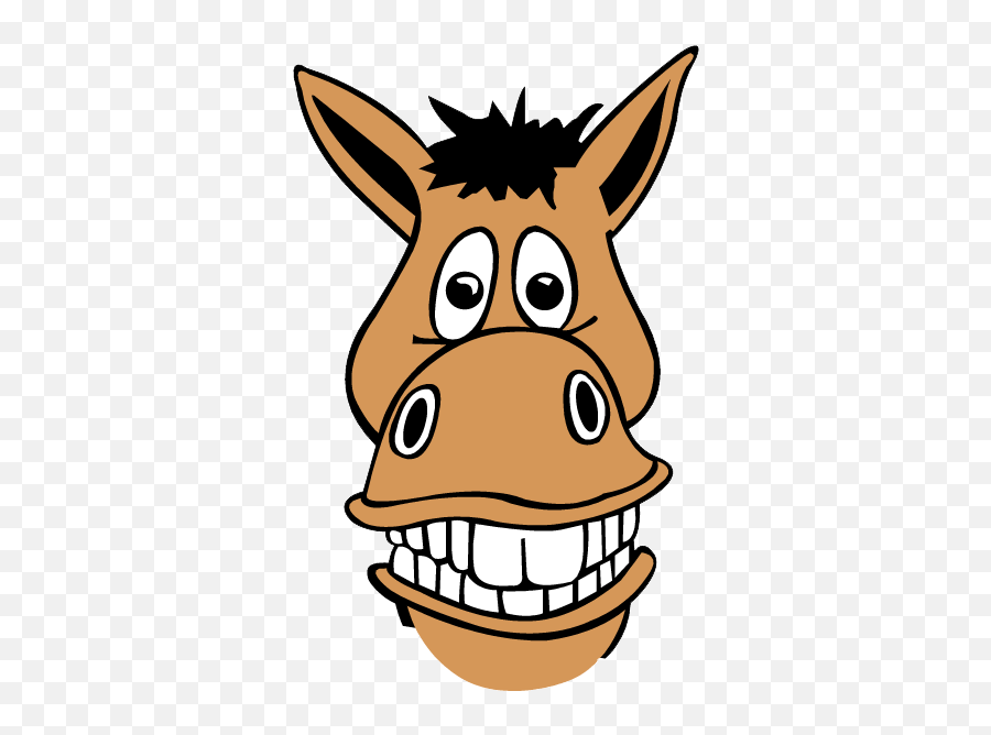 Cartoon Horse Head Clip Art N2 Free Image - Cartoon Horse Head Clipart Emoji,Horse Head Clipart