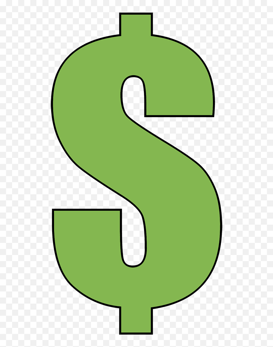 Download Dollar Sign Outline Png Image With No Background - Vertical Emoji,Dollar Sign Transparent