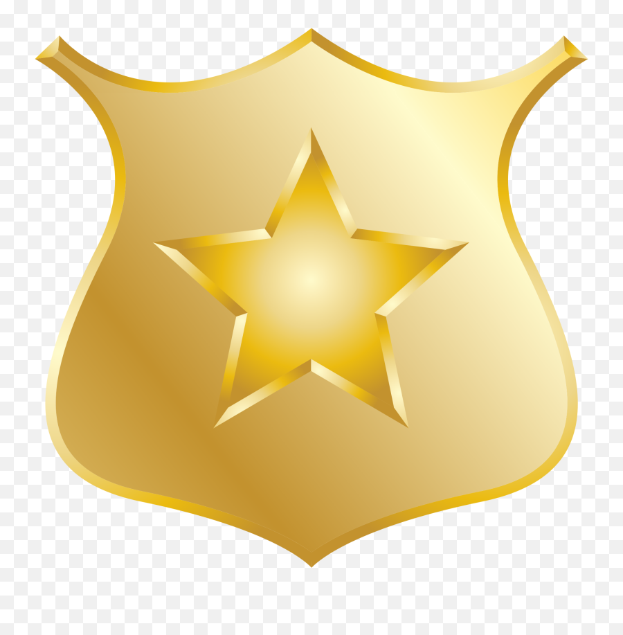 Gold Police Badge Icon - Solid Emoji,Gold Shield Png