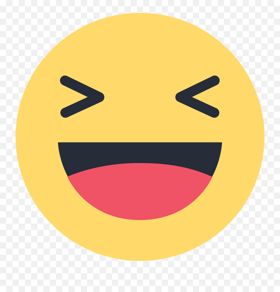 Facebook Haha Logo Png Transparent - Facebook Haha React Png Emoji,Facebook Logo