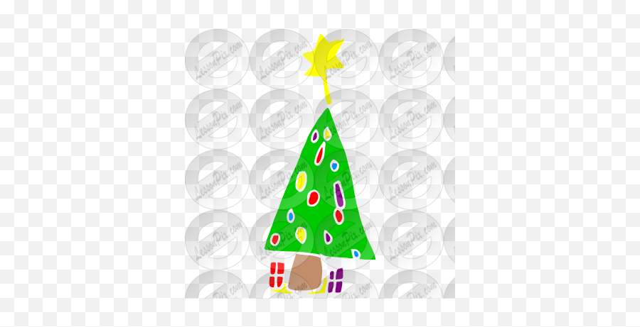 Christmas Tree Stencil For Classroom - New Year Tree Emoji,Christmas Tree Clipart