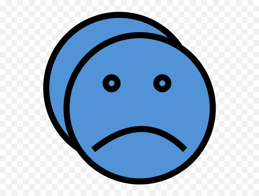 Sad Faces Clip Art Hostted - Transparent Sad Blue Face Emoji,Sad Clipart