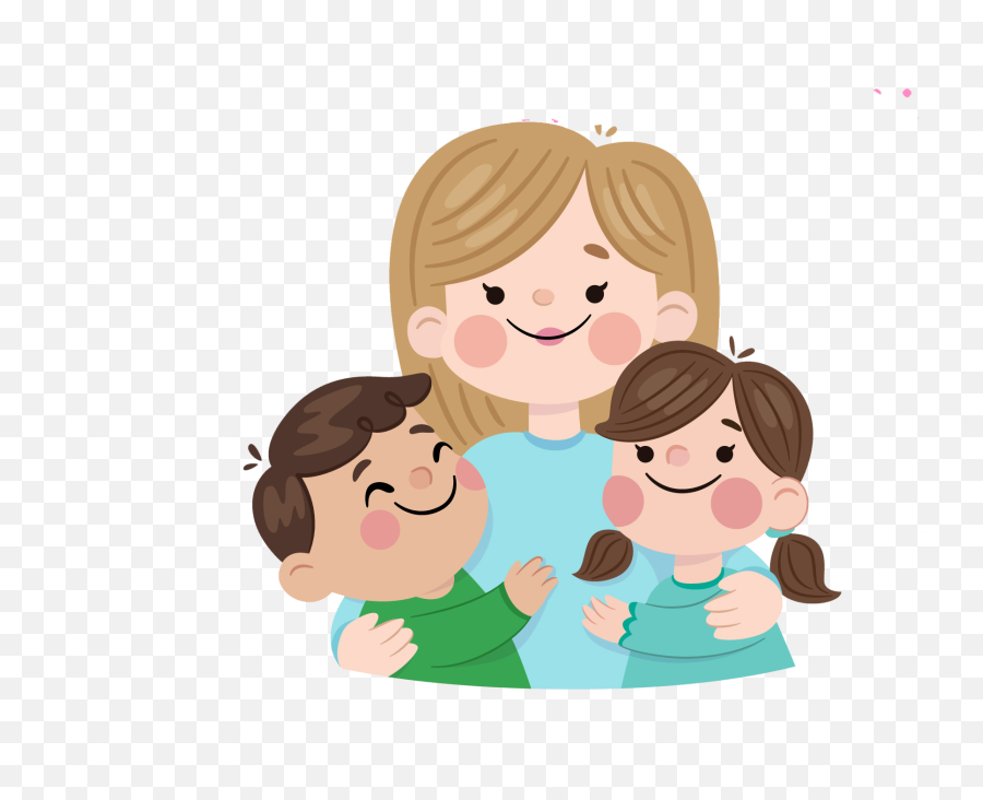 Clipart - Gambar Kartun Ibu Dan Anak Laki2 Emoji,Mothers Day Clipart
