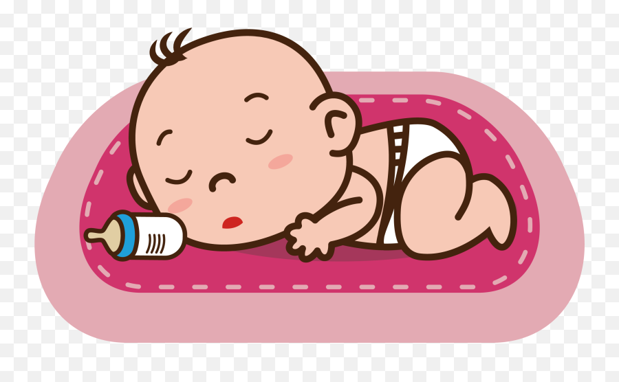 Cartoon Sleeping Baby Png Clipart - Full Size Clipart Baby Sleeping Vector Png Emoji,Sleeping Baby Clipart