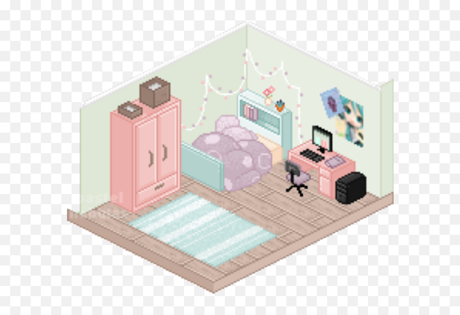 Download Hd Clip Art Freeuse Library Bedroom Room Chibi Emoji,Taco Bell Clipart