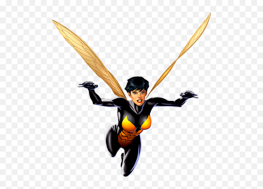 Wasp Clipart Marvel - Wasp Marvel Comic Png 550x767 Png Emoji,Marvel Clipart