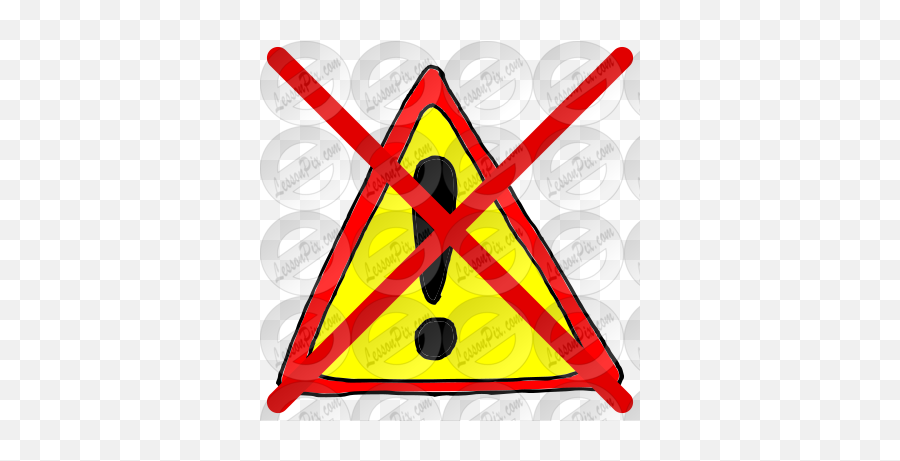 No Danger Picture For Classroom Therapy Use - Great No Emoji,Danger Png
