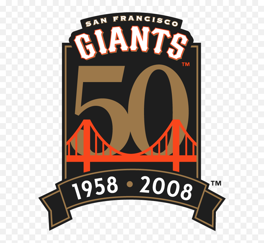 San Francisco Giants Anniversary Logo - Language Emoji,Sf Giants Logo