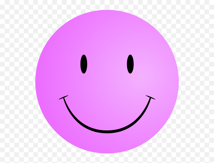 Library Of Pink Happy Face Picture - Transparent Purple Smiley Face Png Emoji,Happy Face Clipart