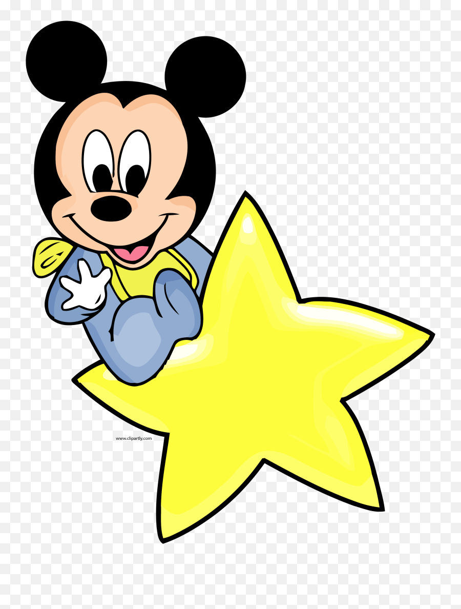 Download Disney Baby Star Clipart Png - Baby Mickey Mouse Emoji,Stars Clipart Free