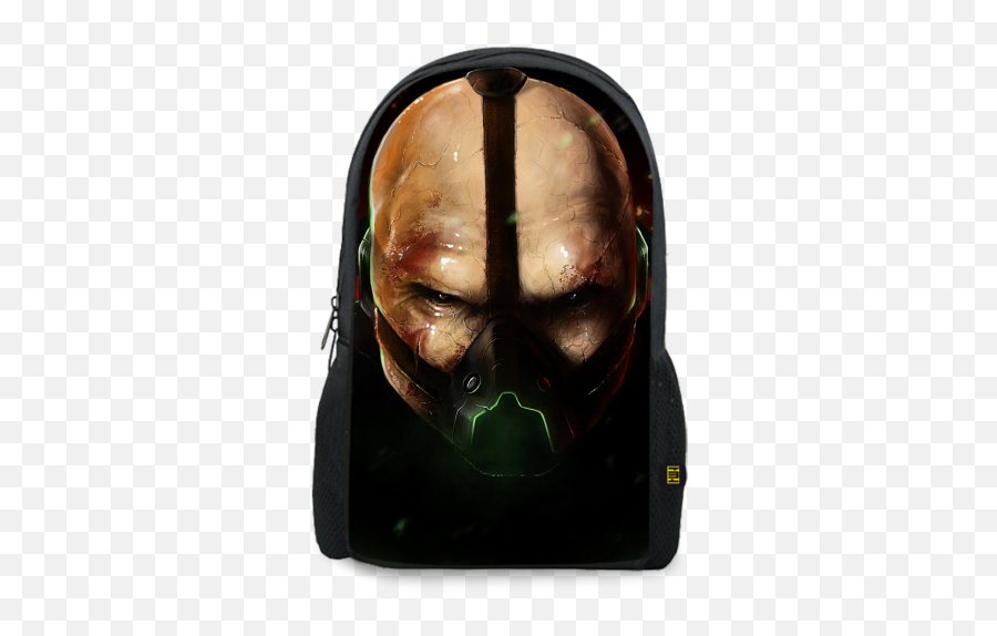 Bane Printed Backpacks - Bane Fanart Full Size Png Emoji,Bane Mask Png