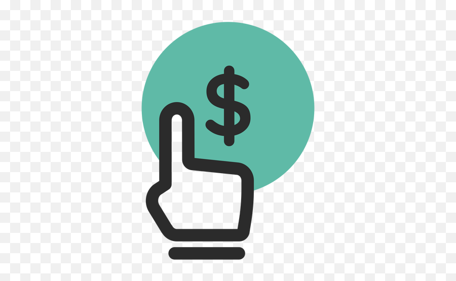 Hand Pointer On Money Icon Transparent Png U0026 Svg Vector Emoji,Money Symbol Transparent