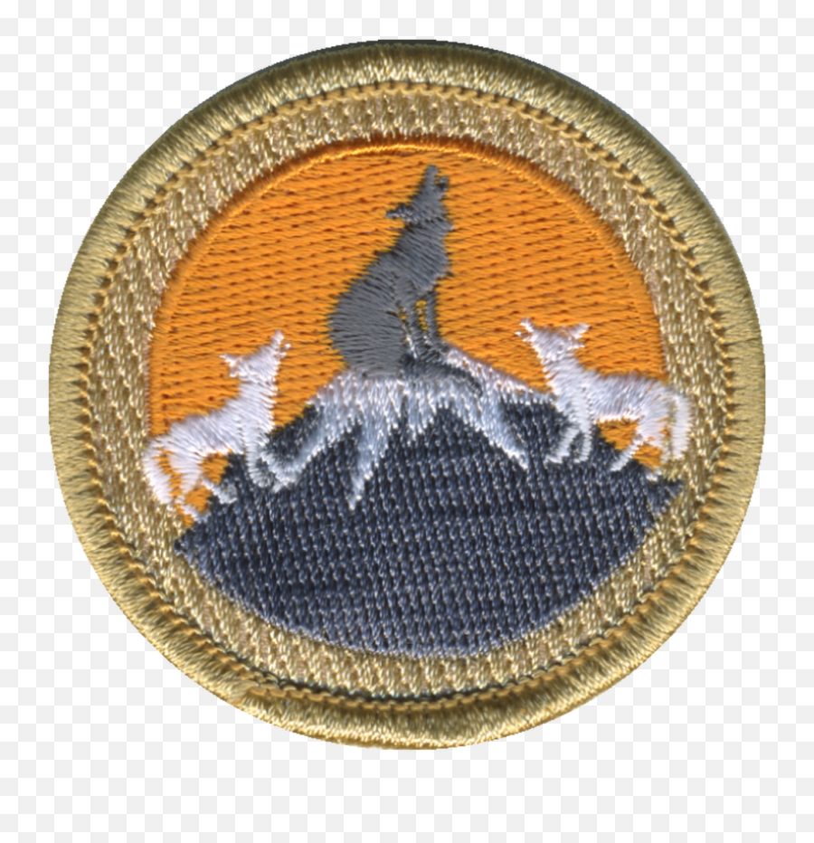 Howling Wolves Patrol Patch Emoji,Wolf Howling Png