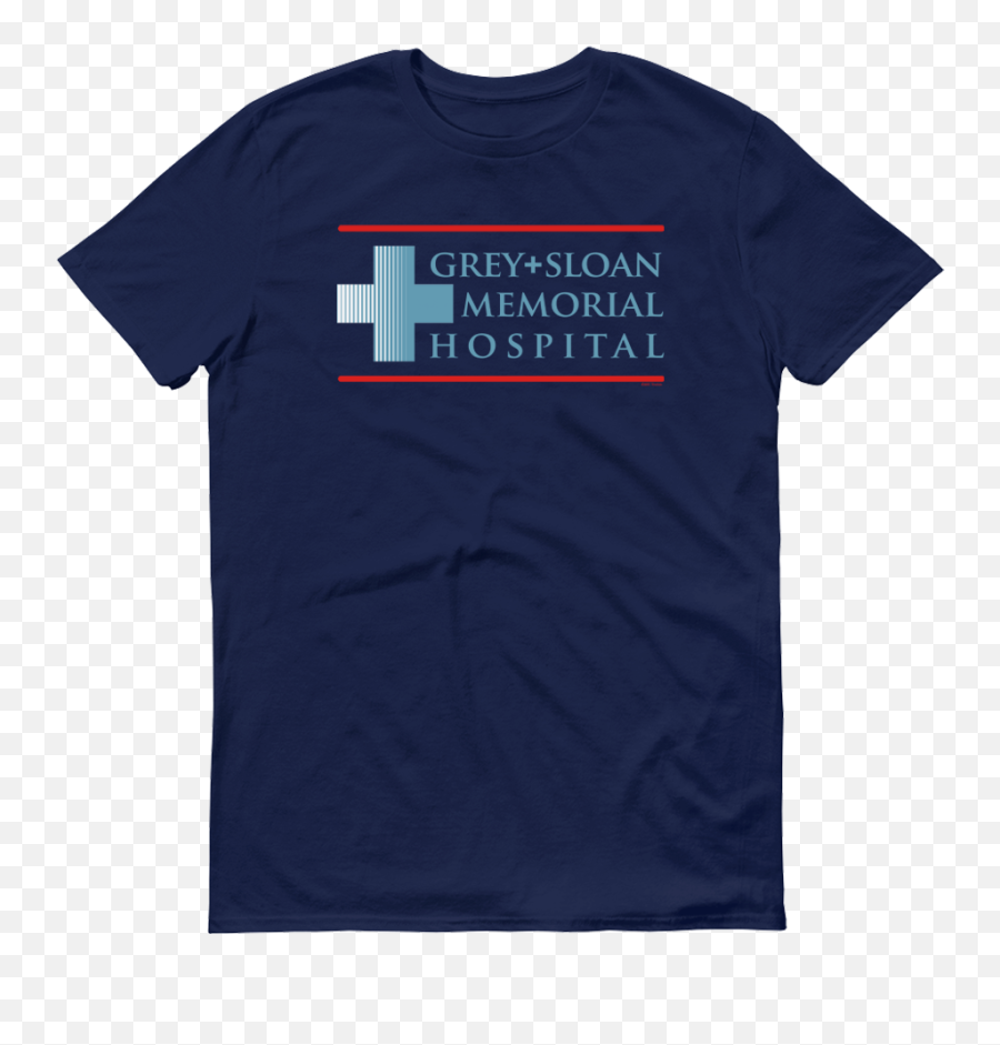 Greyu0027s Anatomy Grey Sloan Memorial Hospital Navy Adult Short Sleeve T - Shirt Unisex Emoji,Grey's Anatomy Logo