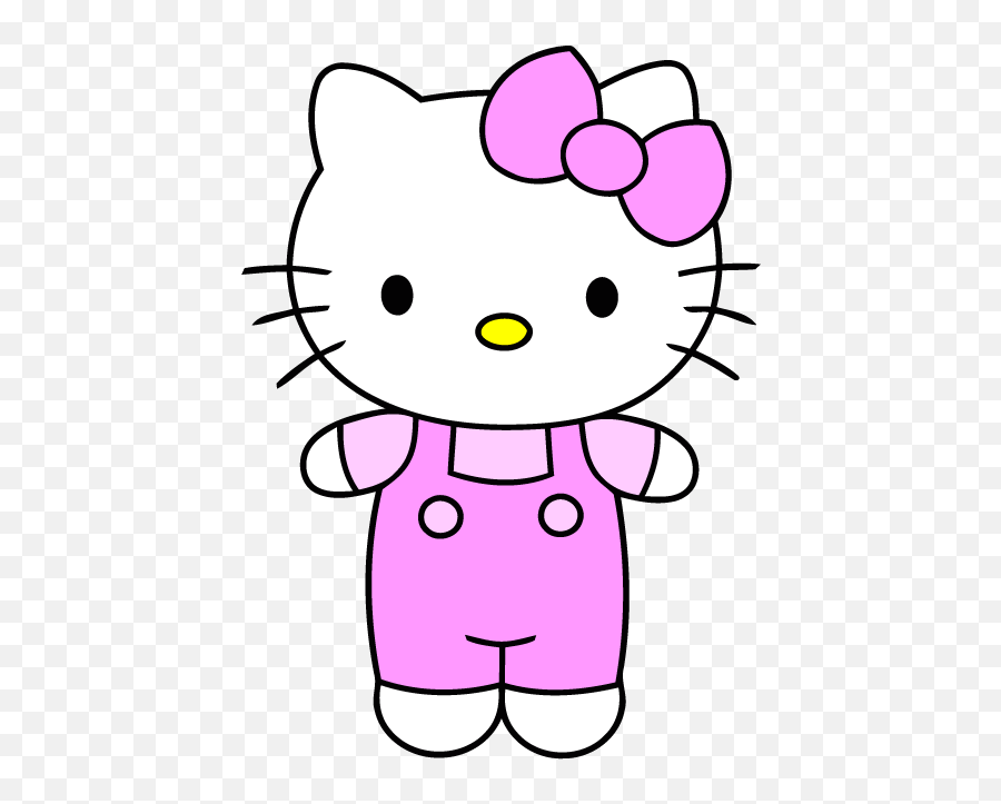 Hello Kitty Clip Art Free Download - Hello Kitty Face Vector Emoji,Hello Clipart