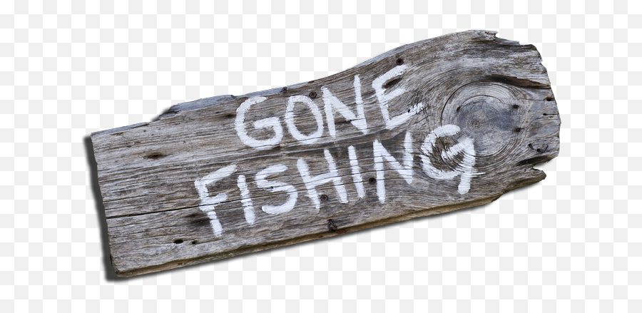 Download Gone Fishing Png - Gone Fishing Sign Emoji,Fishing Png