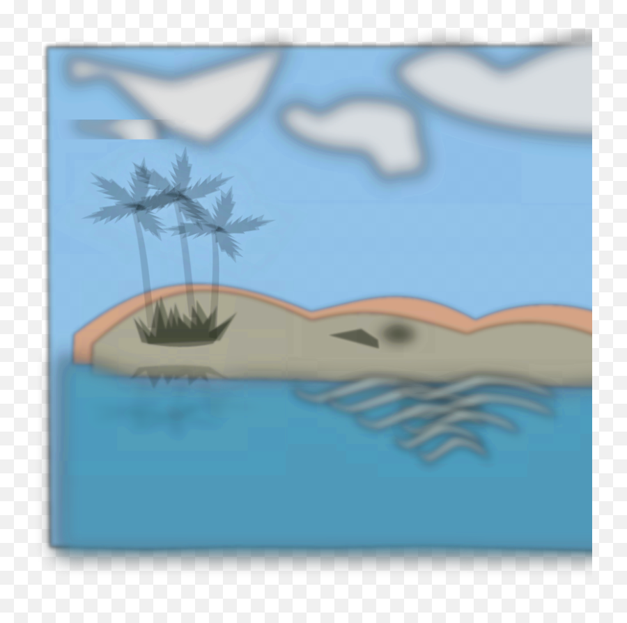 Island In The Ocean Svg Vector Island In The Ocean Clip Art - Ocean Emoji,Ocean Clipart