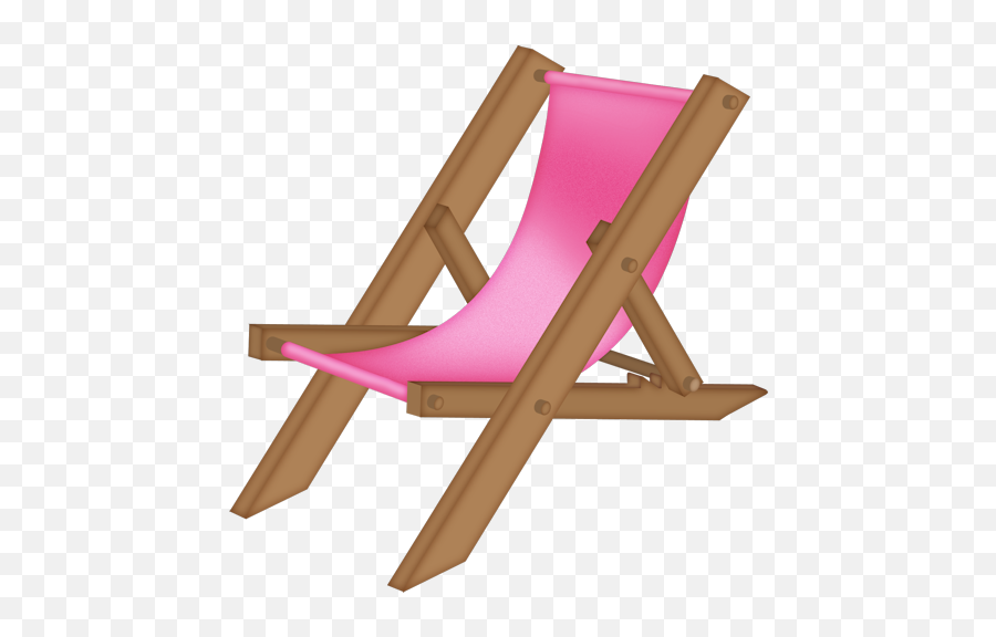 Summer Clipart Chair - Pink Beach Chair Clip Art Full Size Pink Beach Chair Clipart Emoji,Chair Clipart