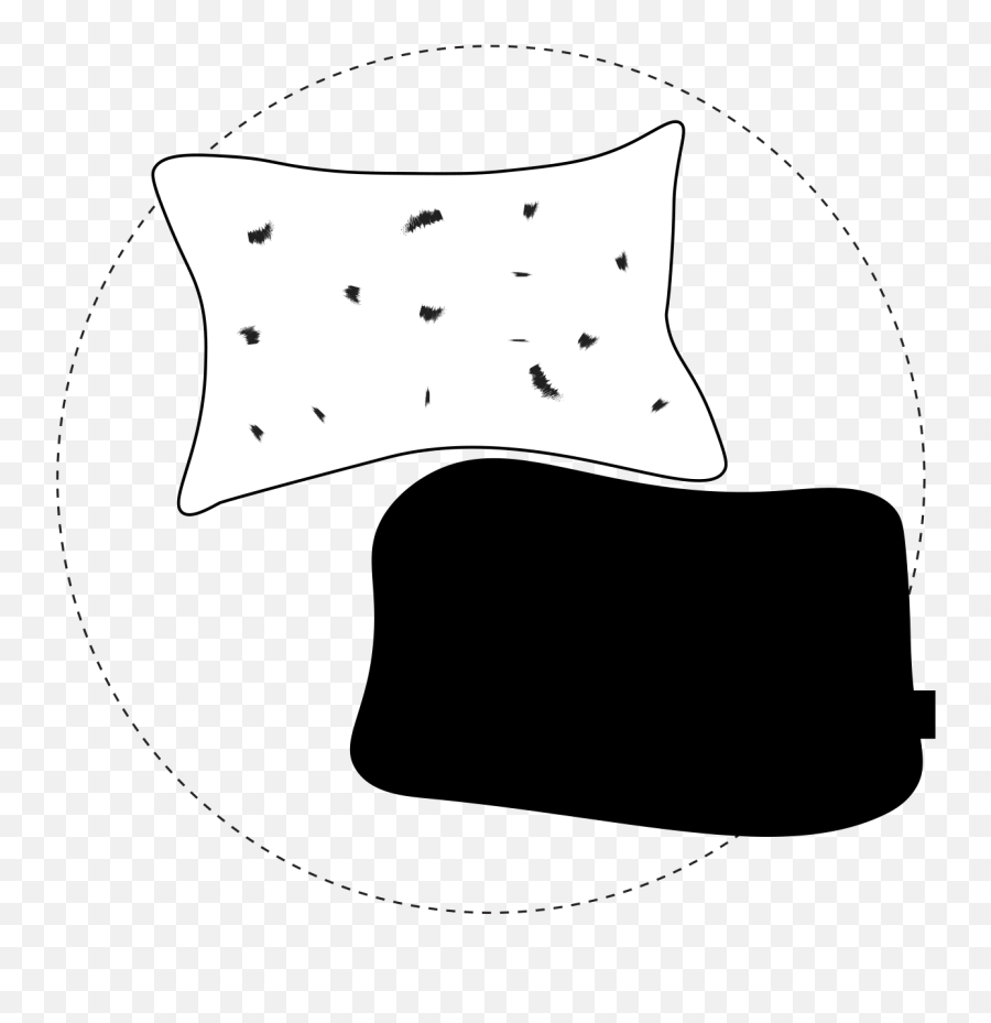 Black Pillow Hides Drool Zit Cream And Last Nights - Dot Emoji,Drool Png