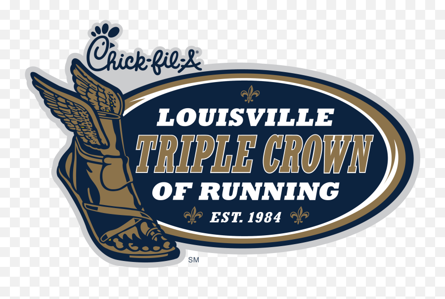 Louisville Triple Crown Of Running - Winged Shoe Emoji,Chick Fil A Logo