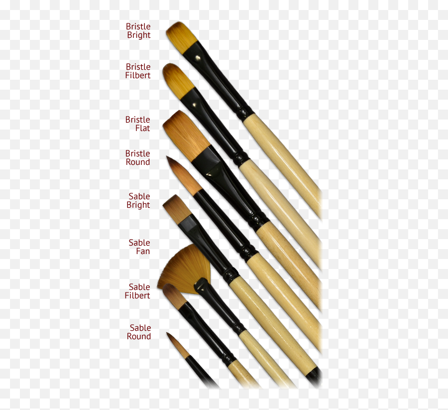 Black Gold Long Handle - Paint Tools Emoji,Gold Brush Stroke Png