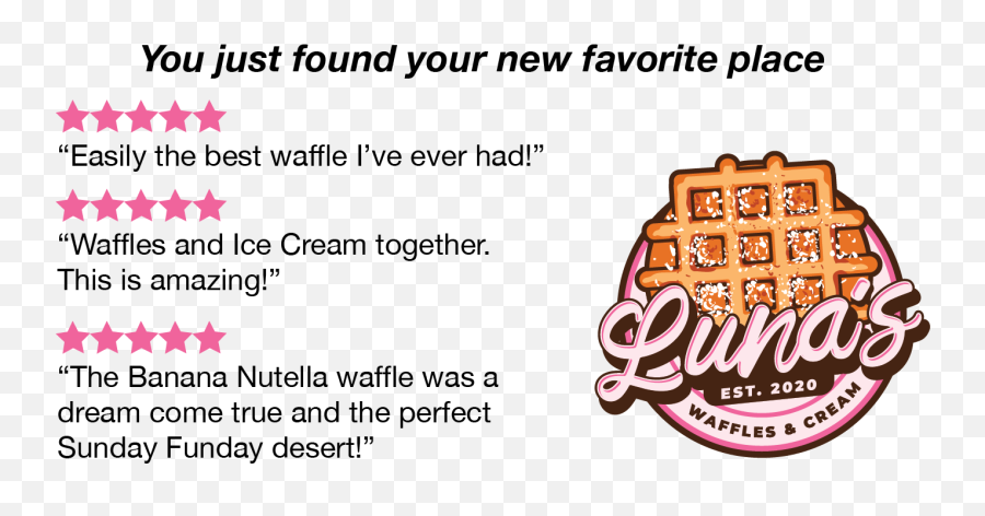 Lunas Waffles U0026 Cream - Dot Emoji,Waffle Transparent