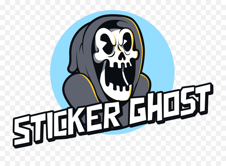 Sticker Ghost - Language Emoji,Gaming Logo Template