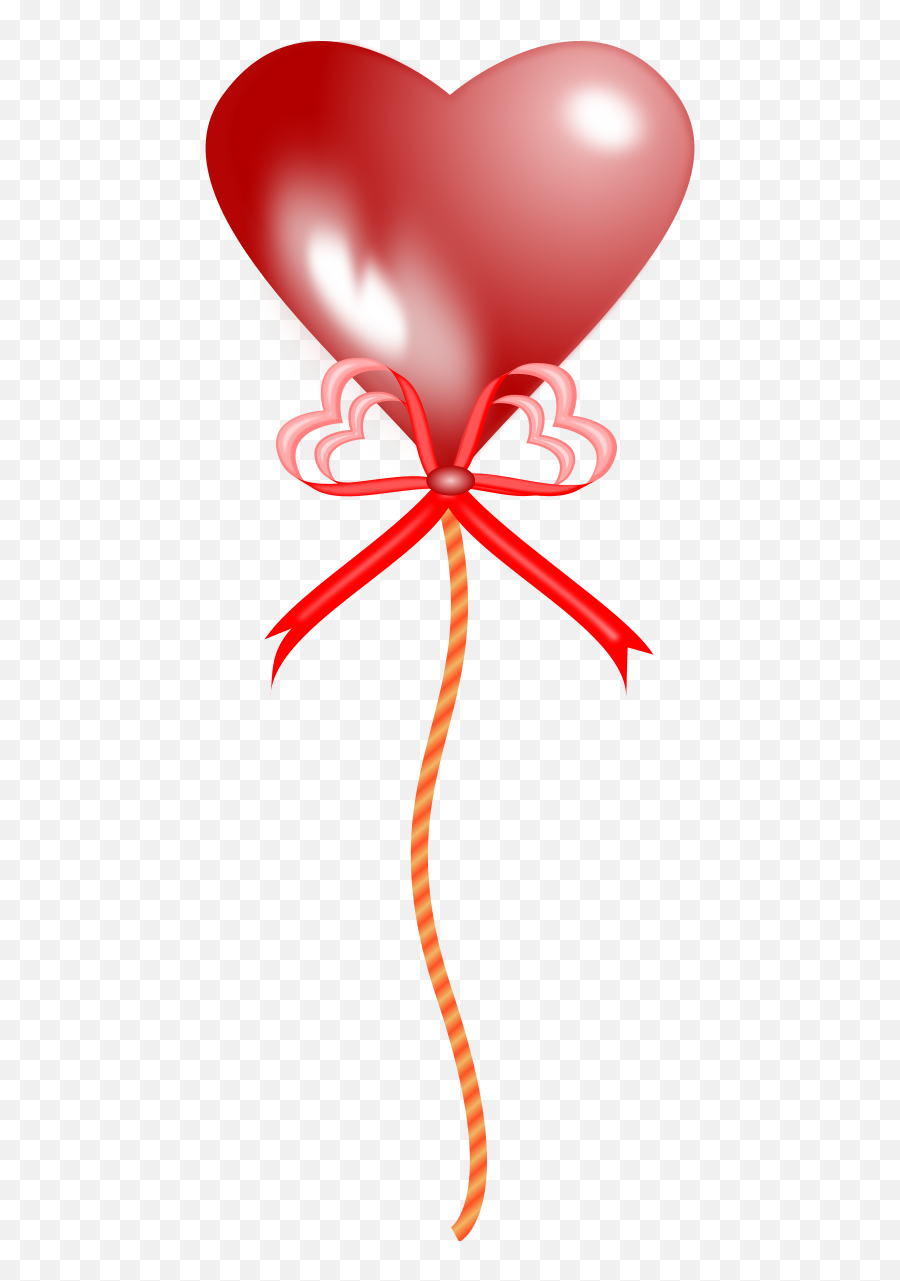 Heart Balloon Clipart By Wsnaccad - Red Heart Shaped Balloon Love Happy Birthday To My Beautiful Sister Emoji,Red Balloons Png