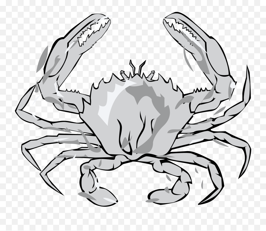 Metal Crab Graphic By Rfg Creative Fabrica Emoji,Crab Black And White Clipart