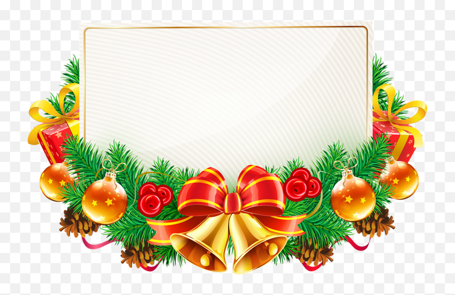 Christmas Clip Art - Wreath Borders Png Download 800600 Emoji,Transparent Christmas Borders