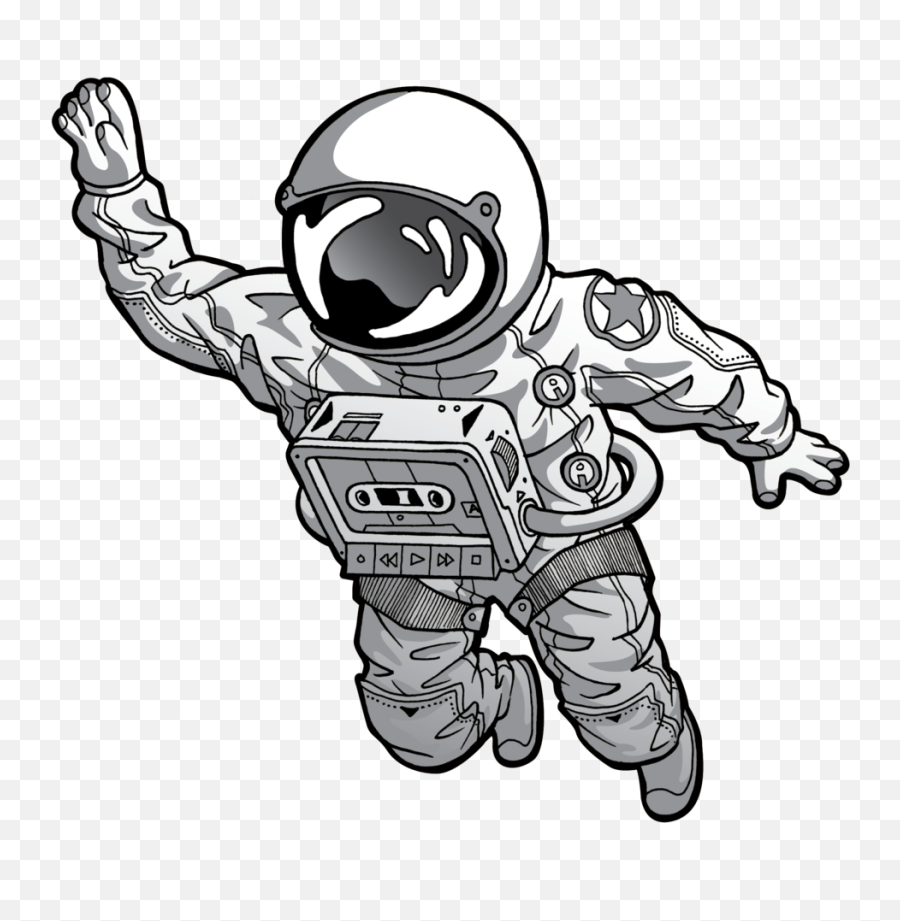 White Stock - Astronaut Drawing Png Emoji,Astronaut Png