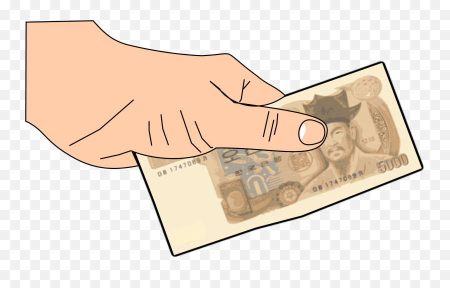 Download Hd Money 5000won In Hand Icons Png - South Korean Korean Money Icon Emoji,Money Transparent Background