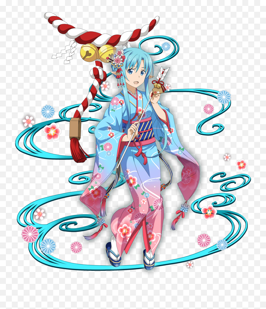 Download Hd Asuna Clipart Blue Elf - Sword Art Online Memory Blue Sword Art Online Asuna Emoji,Elf On The Shelf Clipart