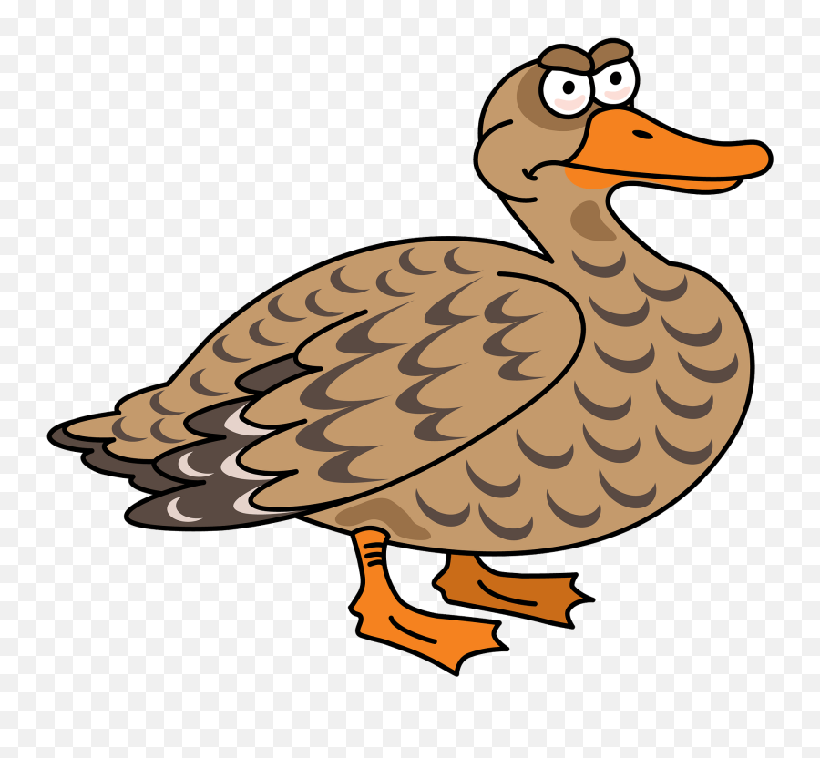 Duck Clipart - Brown Duck Clipart Emoji,Duck Clipart