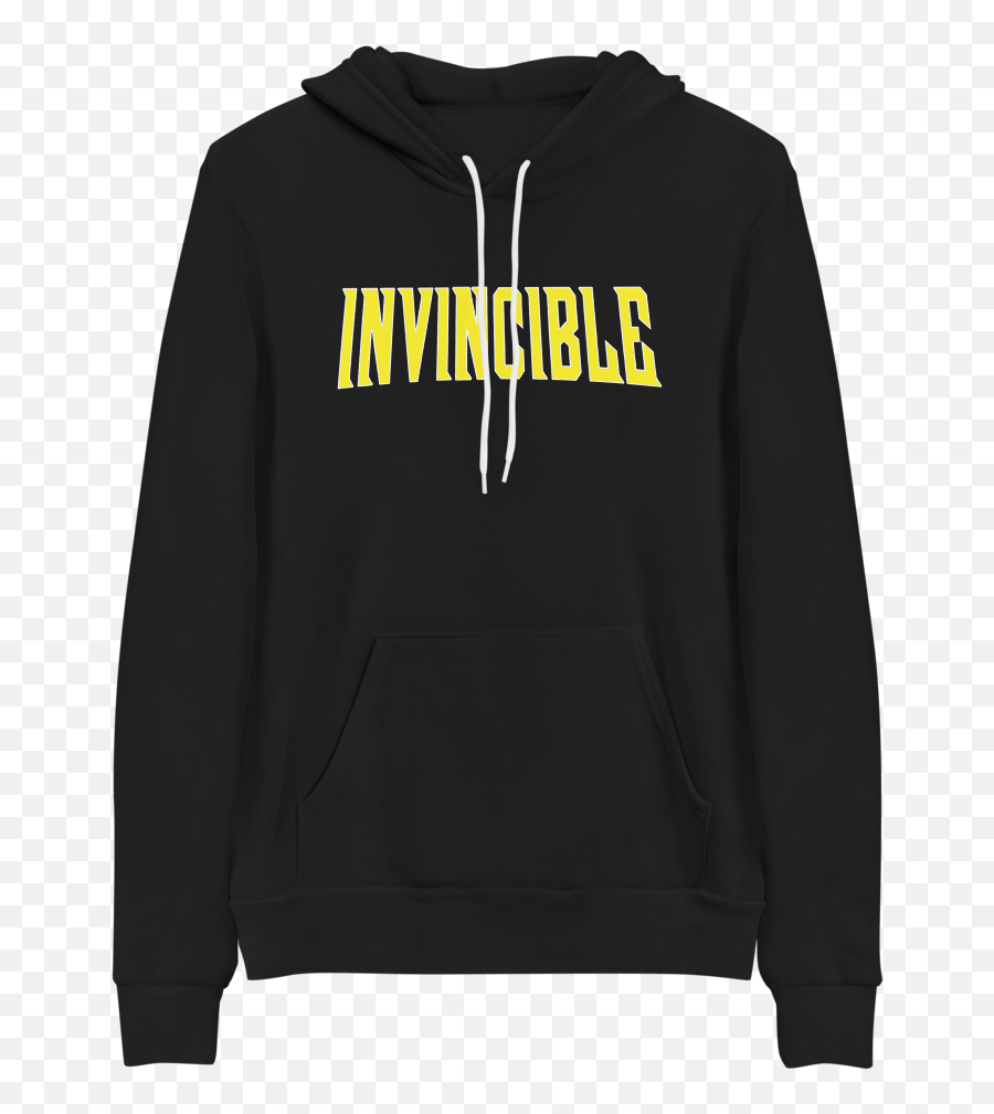 Invincible - Logo Front With Issue 1 Back Pullover Hoodie Black Long Sleeve Emoji,Amazon Prime Logo