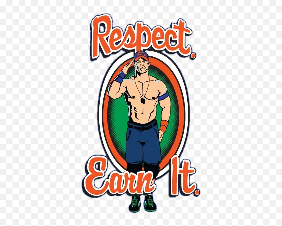 Respect Earn It John Cena Logo By - John Cena Logo Emoji,John Cena Logo