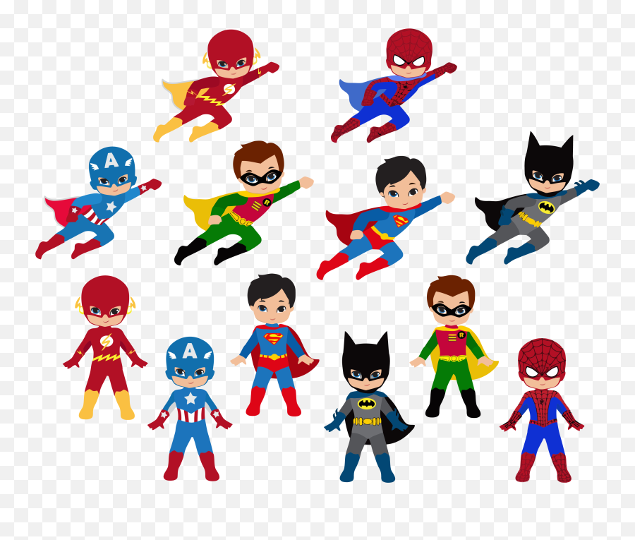 Superhero Clipart Png Image With No - Superhero Clipart Emoji,Hero Clipart