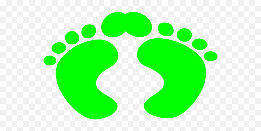 Green Footprints 1 Clip Art - Baby Rattle Clip Art Baby Shower Blue Baby Feet Emoji,Baby Rattle Clipart