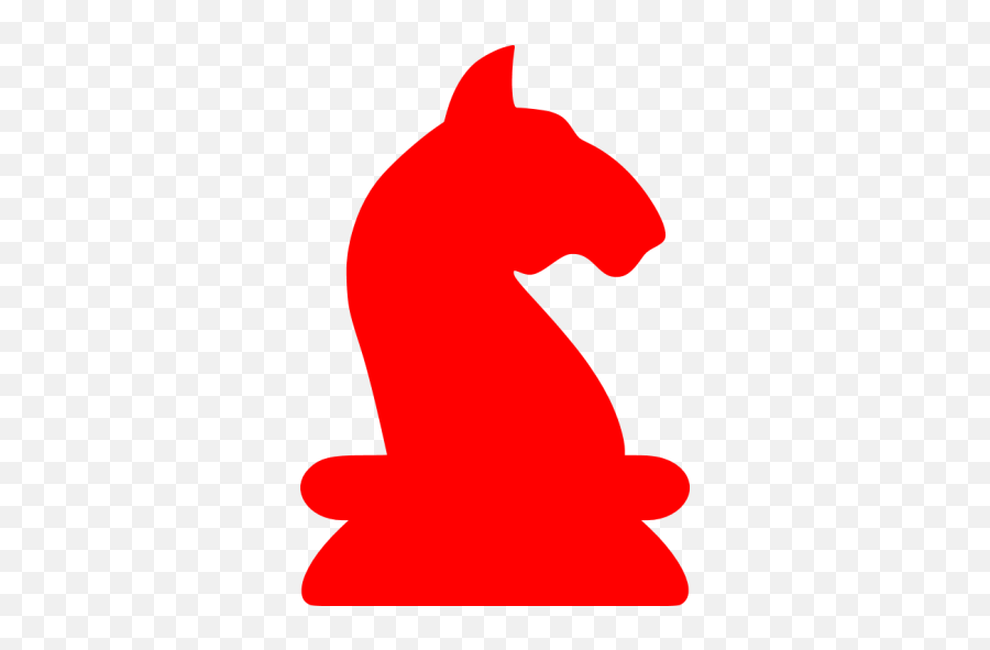 Red Knight Icon - Red Knight Chess Piece 512x512 Png Red Knight Chess Logo Emoji,Chess Piece Clipart