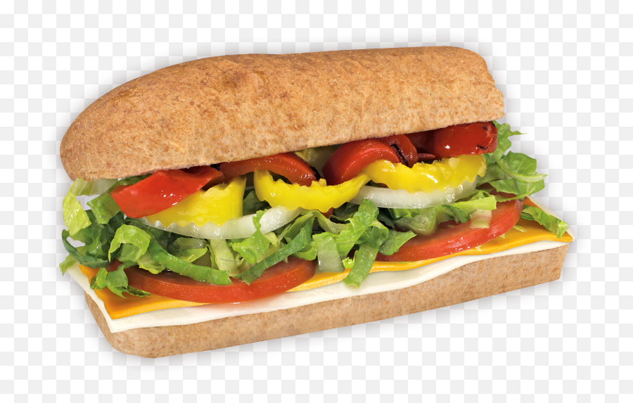 Blimpie - Veggie And Cheese Subs Sandwich Veggie Png Emoji,Sub Sandwich Png