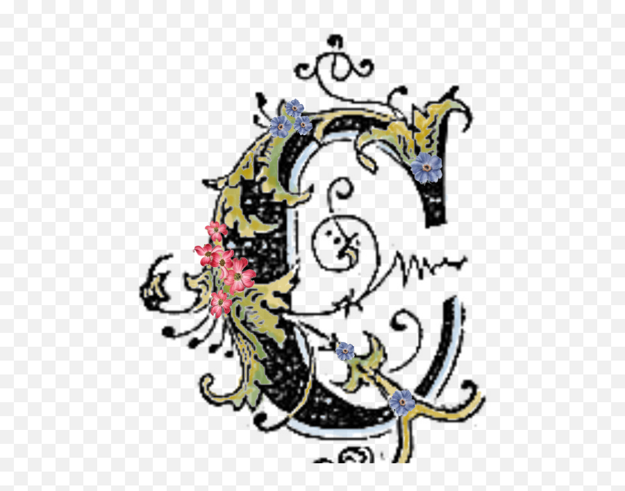 Download Free Download Fancy Letter C - Letter Old English Design Emoji,C Clipart