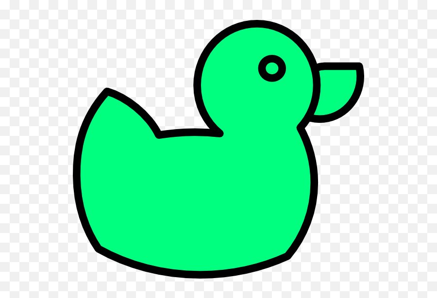 Green Duck Clip Art At Clkercom - Vector Clip Art Online Green Duck Clipart Emoji,Clipart Ducky