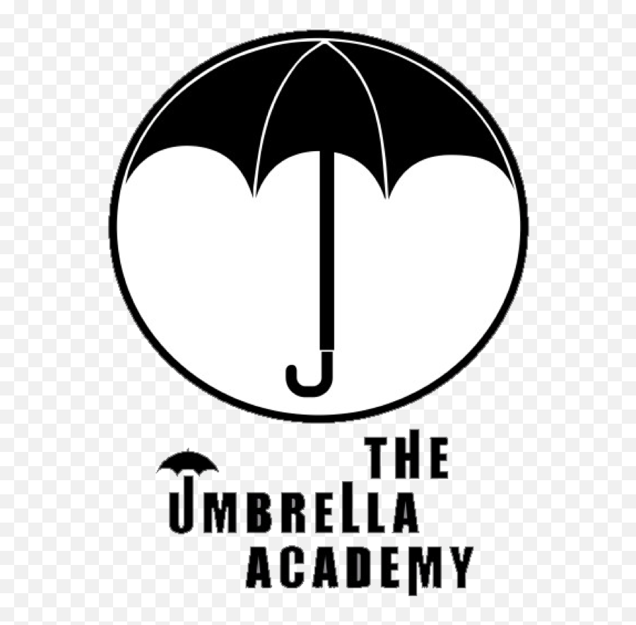 Library Of Umbrella Academy Image Royalty Free Stock Png - Umbrella Academy Black And White Poster Emoji,Umbrella Logo
