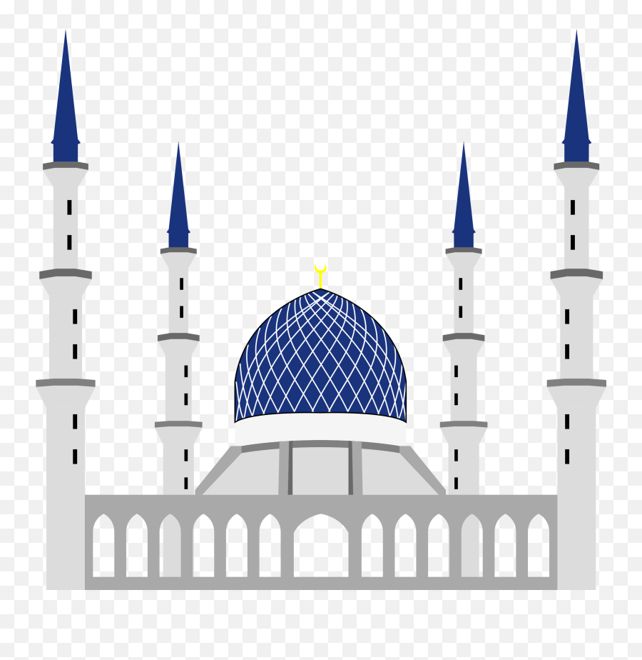 Mosque Shah Alam Simple Clipart Panda - Free Clipart Images Transparent Background Mosque Emoji,Simple Clipart
