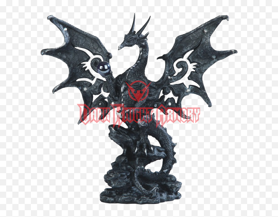 Dragon Wings - Stealstreet Ssg71431 Black Dragon With Fantasy Dragon Statues Emoji,Dragon Wings Png