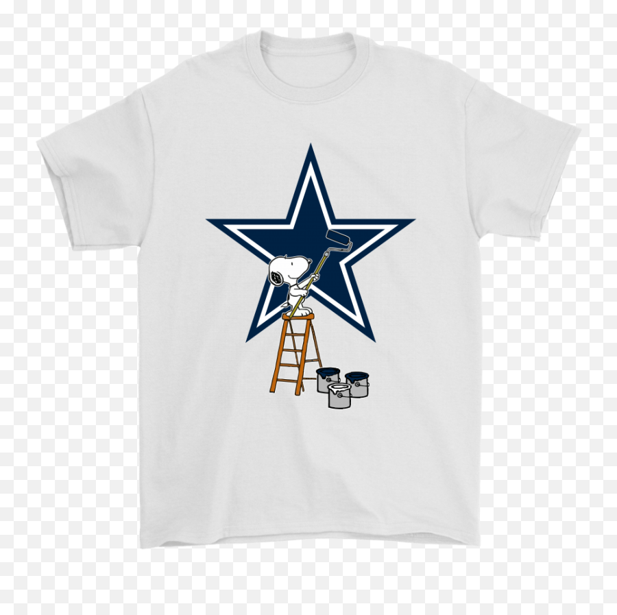 Snoopy Paints The Dallas Cowboys Logo Nfl Football Shirts - Dallas Cowboys Star Emoji,Cowboys Logo