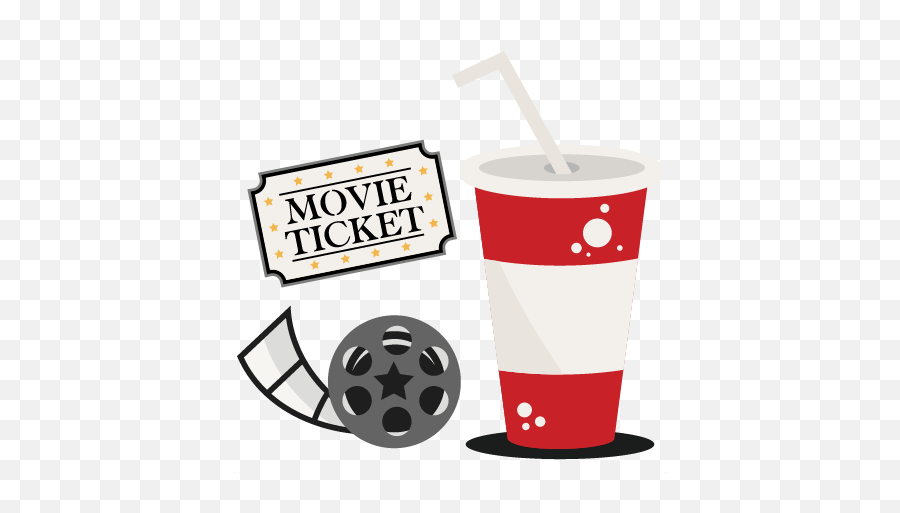 Movie Theater Set Svg Scrapbook Cut - Movie Tickets For Cricut Emoji,Movie Theater Clipart