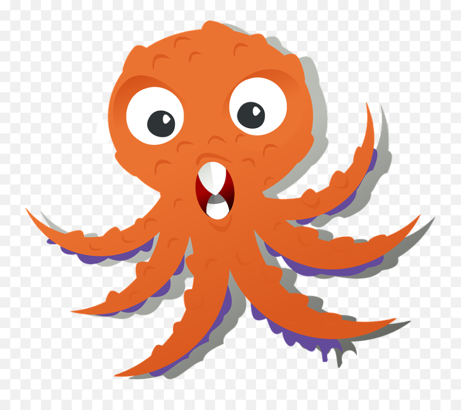 Free Octopus Clipart The Cliparts - Cartoon Transparent Octopus Png Emoji,Octopus Clipart